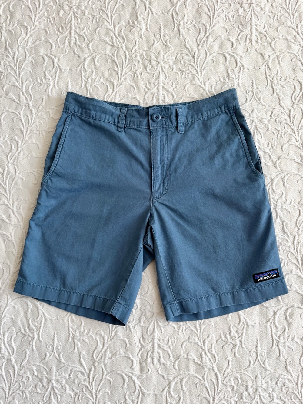 Patagonia Outdoor Casual Hiking Shorts Blue Waist 28 Boys